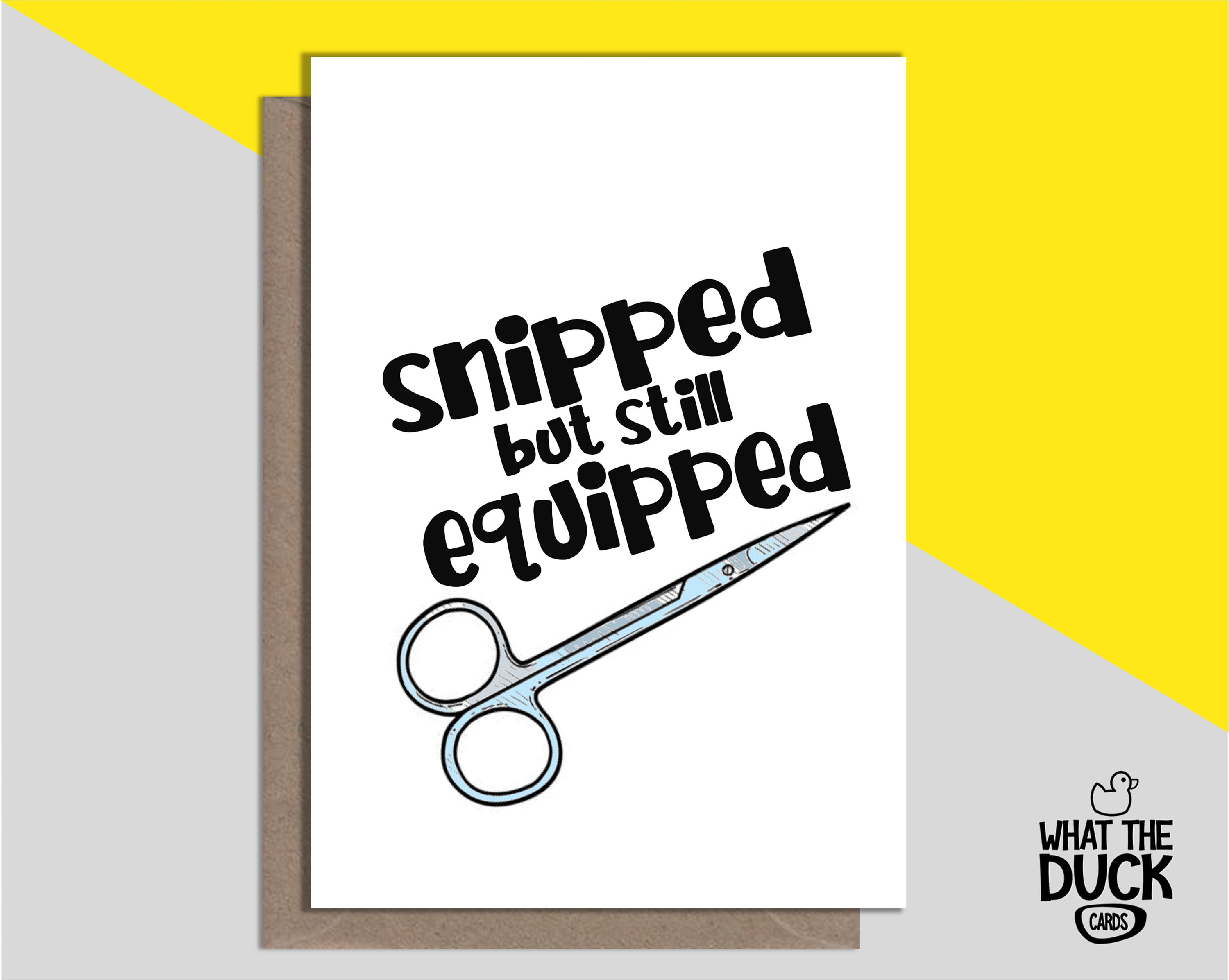 Rude & Funny Homemade Happy Vasectomy Greetings Card For The Etsy