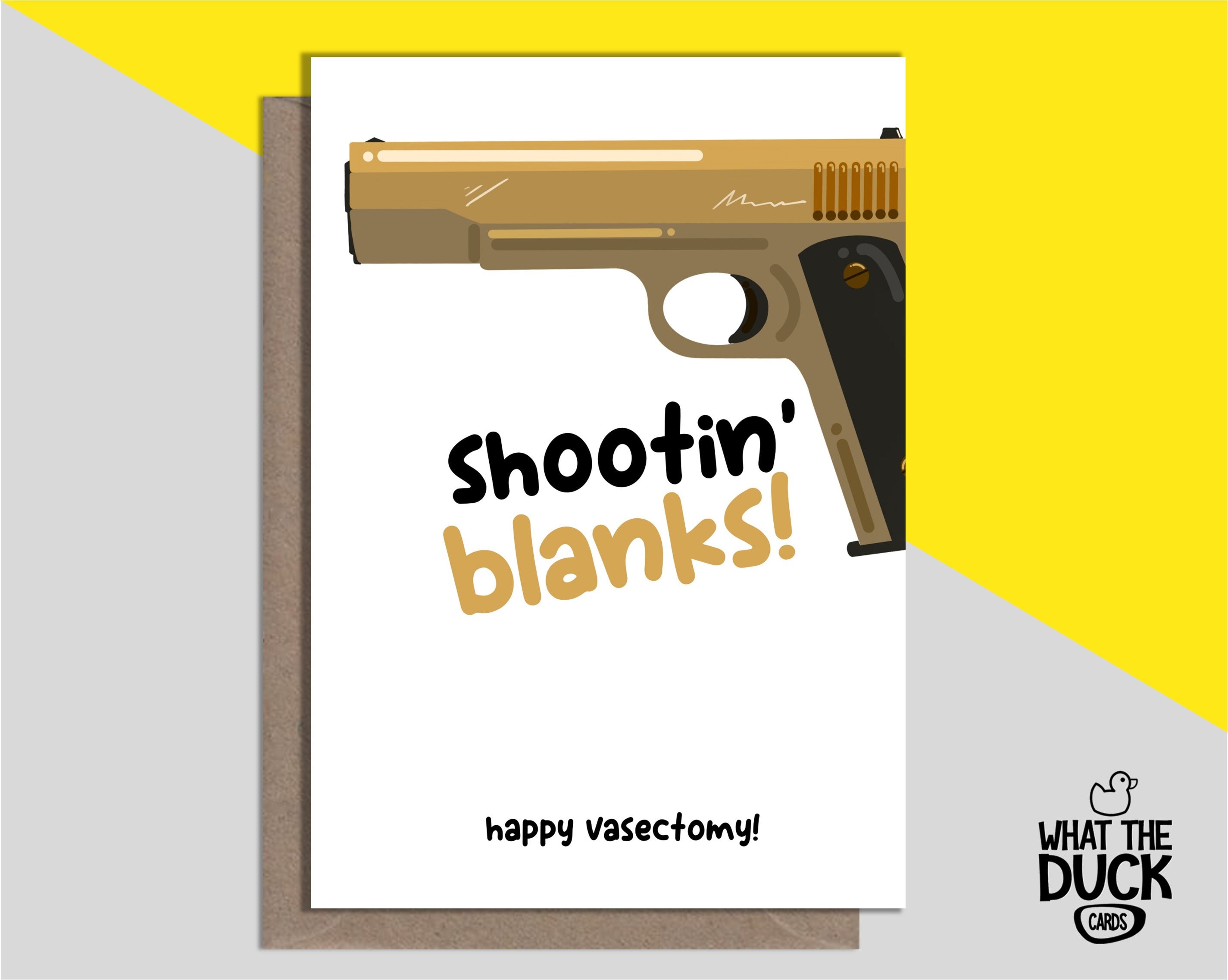 Rude & Funny Homemade Happy Vasectomy Greetings Card for the Etsy