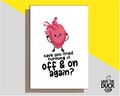 Funny & Cheeky Handmade Get Well Soon Greetings Card For Open Heart Surgery, Recovery, Operation And Bypass By What the Duck Cards - TOTO