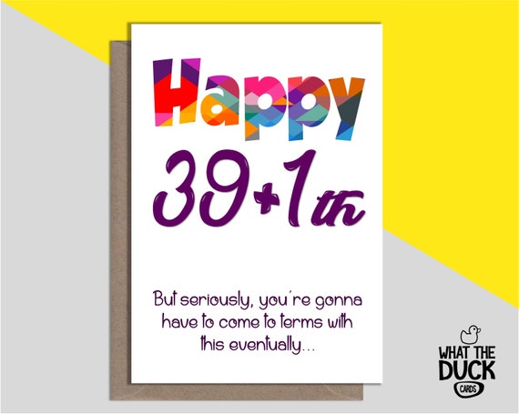 Cheeky Funny Homemade 40th Birthday Greetings Card Re Forty Etsy
