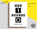 PERSONALISE me FREE - Funny & Cute Homemade Beat Cancer And Get Well Soon Card For Recovery, Fight And Kick By What the Duck Cards - BEAT