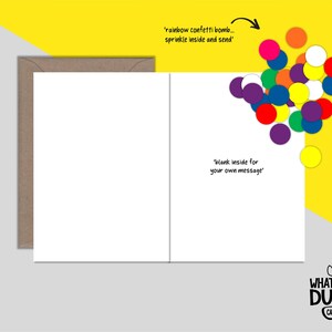 Carte d'opération du genou maison mignonne et amusante pour porter chance avec de nouveaux genoux, une chirurgie du genou et une arthroplastie du genou par What the Duck Cards - PIEDS VERS LE HAUT image 6