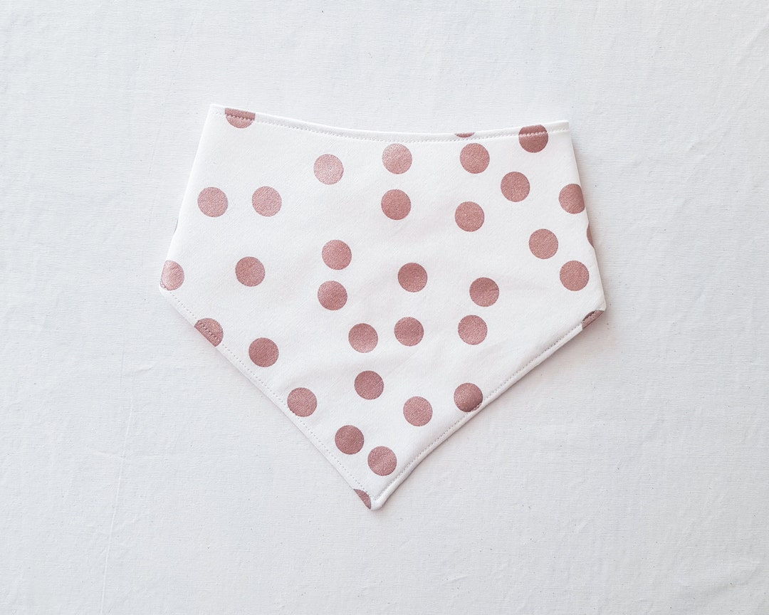 Rose Gold Bandana Bib Baby Girl Bandana Bib Baby Bibdana Etsy