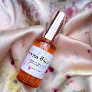 Rose Hydrosol Face Mist: Organic Toner, Rose, Rosa Damascena