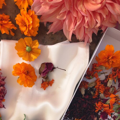 Natural Bundle Dye Kit Dye Your Own Unique Peace Silk Scarf Etsy