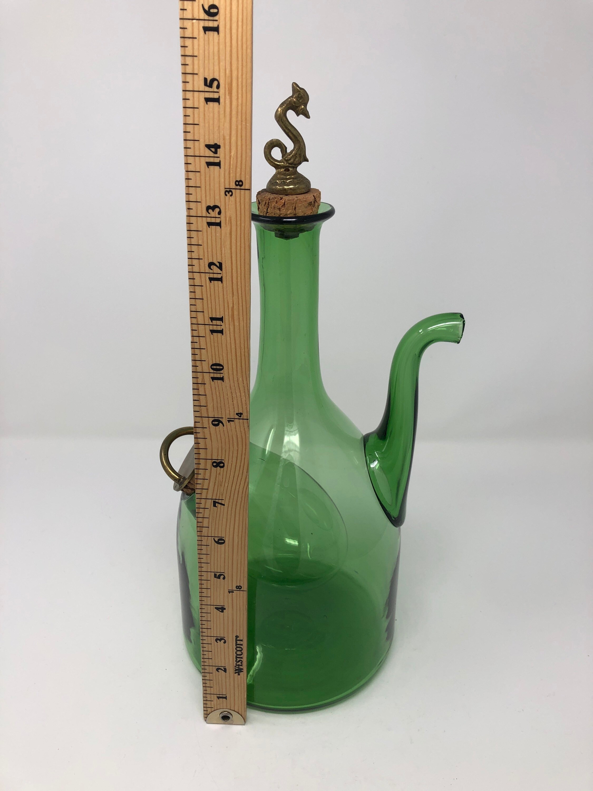 Vintage Glass Decanter / Wine Chiller With Ice Chamber/ Bottle Etsy