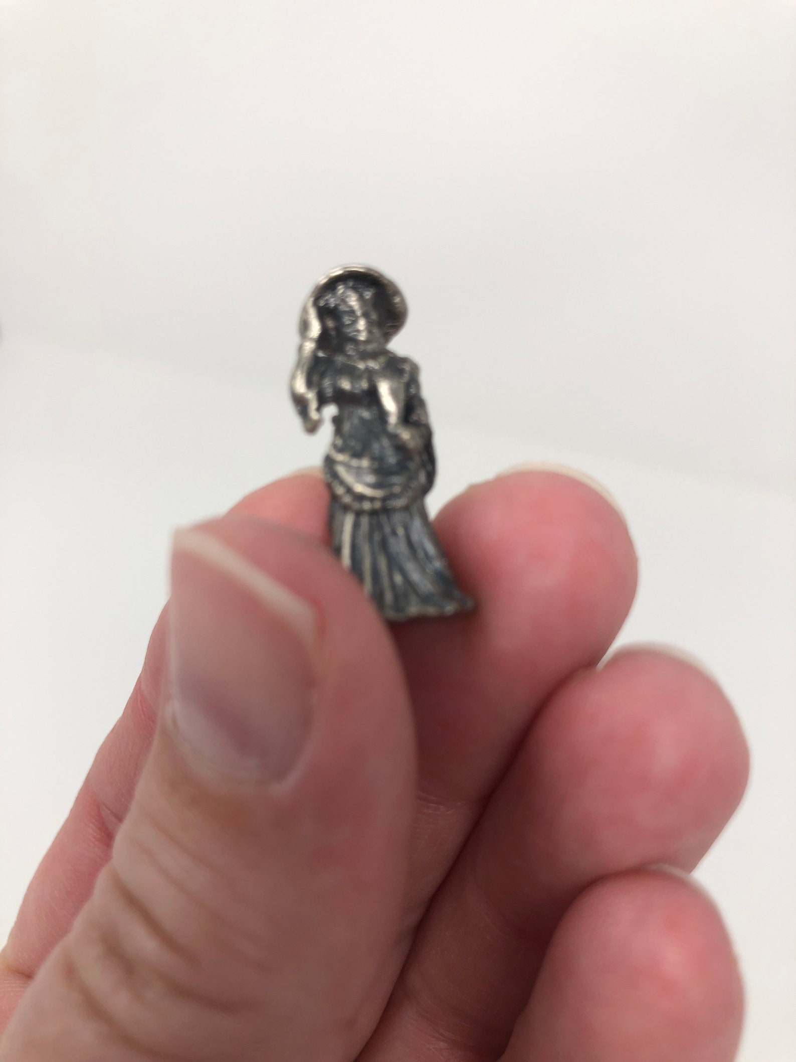 Vintage Pewter Miniature Figurine Set Etsy