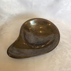 Vintage glazed ceramic ashtray
