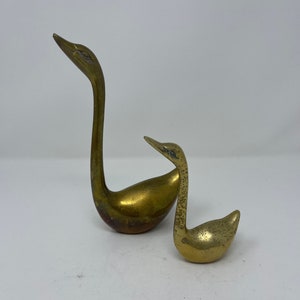 Vintage brass swan figurines (not perfect)
