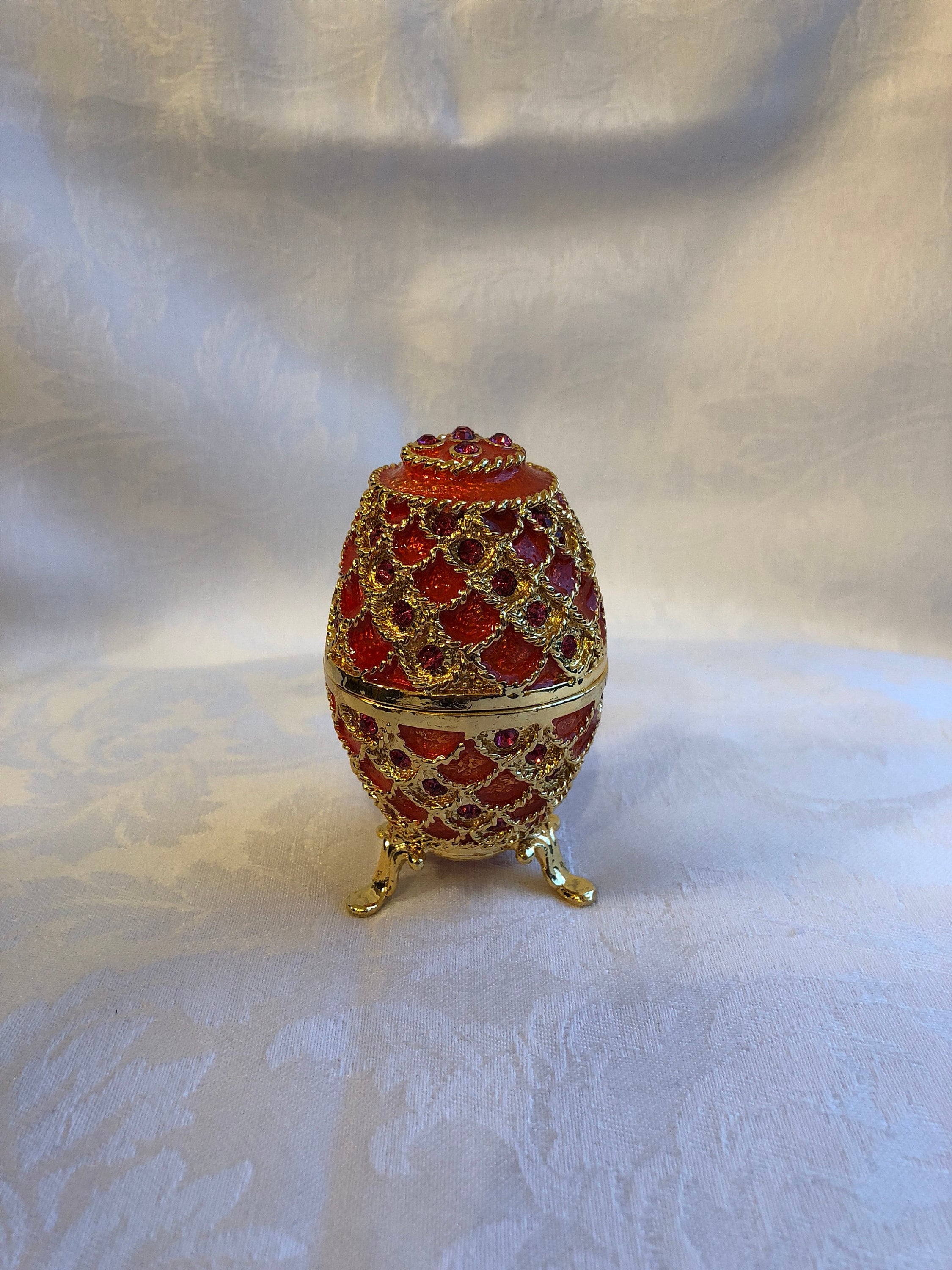 hinged egg jewelry box Etsy