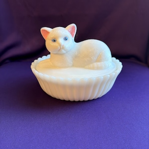 Kitten on a Nest Glass - Etsy