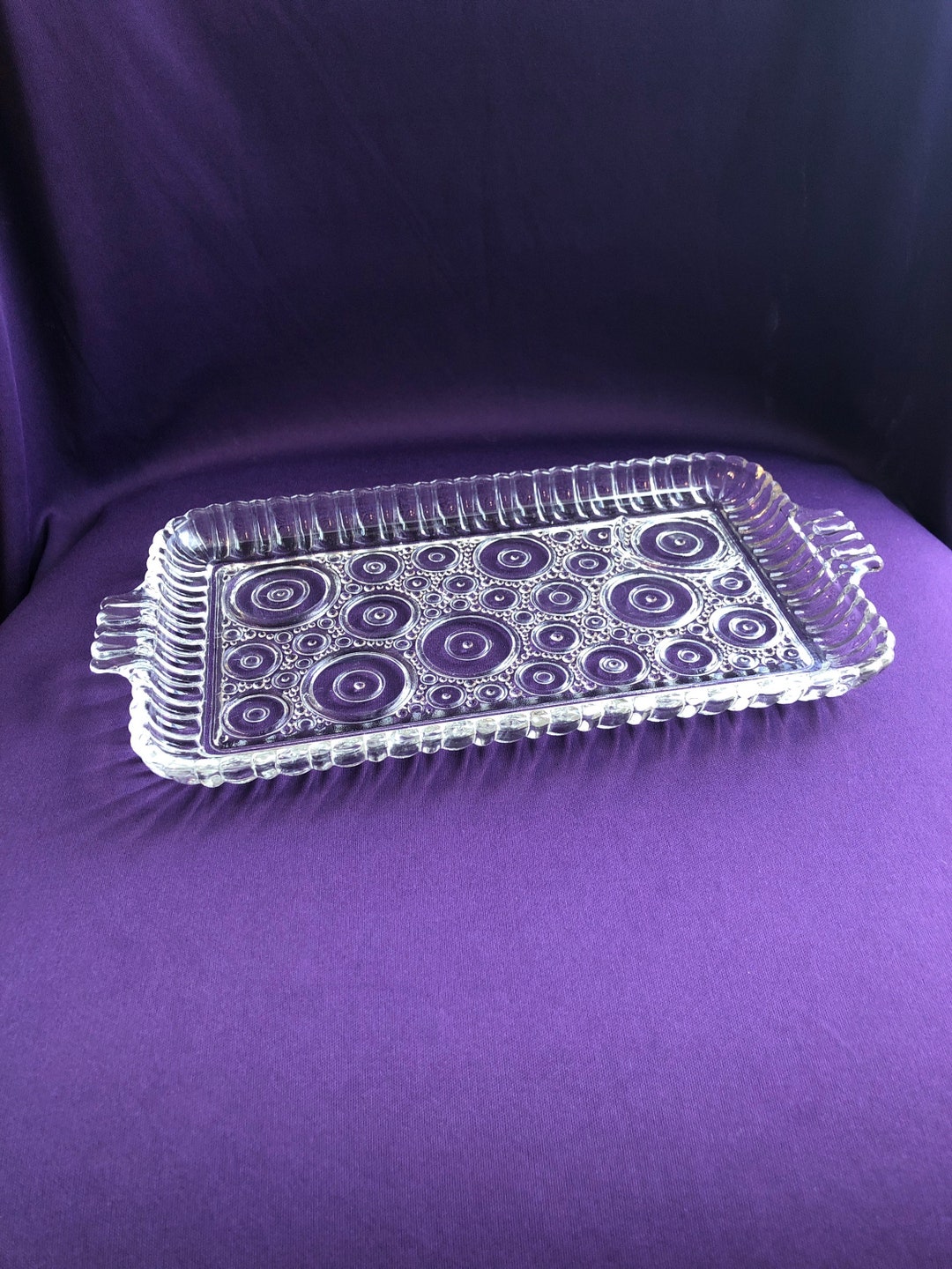 Vintage Glass Tray Repurpose as Bathroom Vanity Tray Etsy