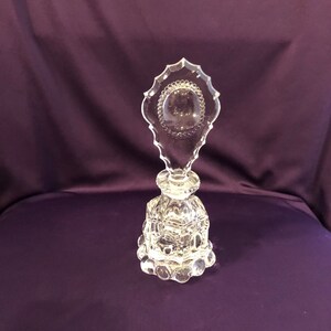 Vintage glass perfume bottle with stopper