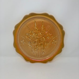 Vintage iridescent glass sandwich platter