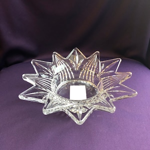 Mikasa "starmist" crystal candleholder