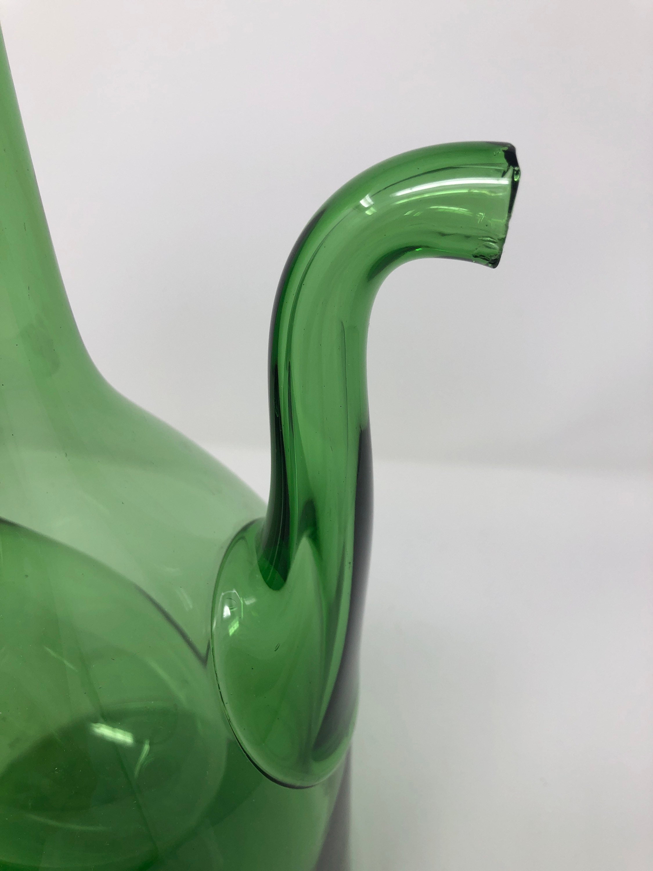 Vintage Glass Decanter / Wine Chiller With Ice Chamber/ Bottle Etsy