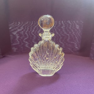 Vintage glass perfume bottle with stopper