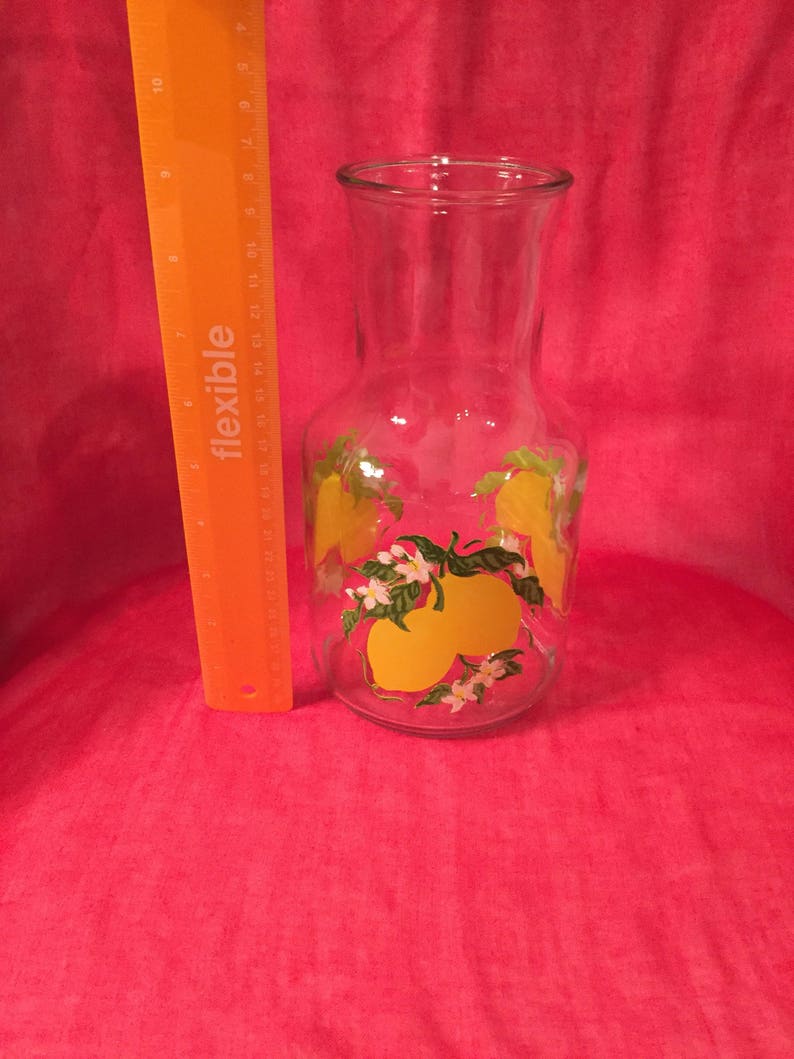 Vintage lemonade glass carafe