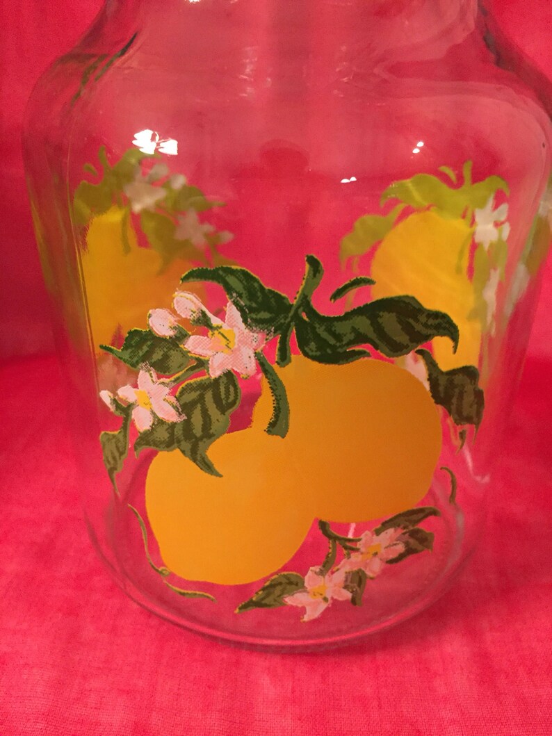 Vintage lemonade glass carafe
