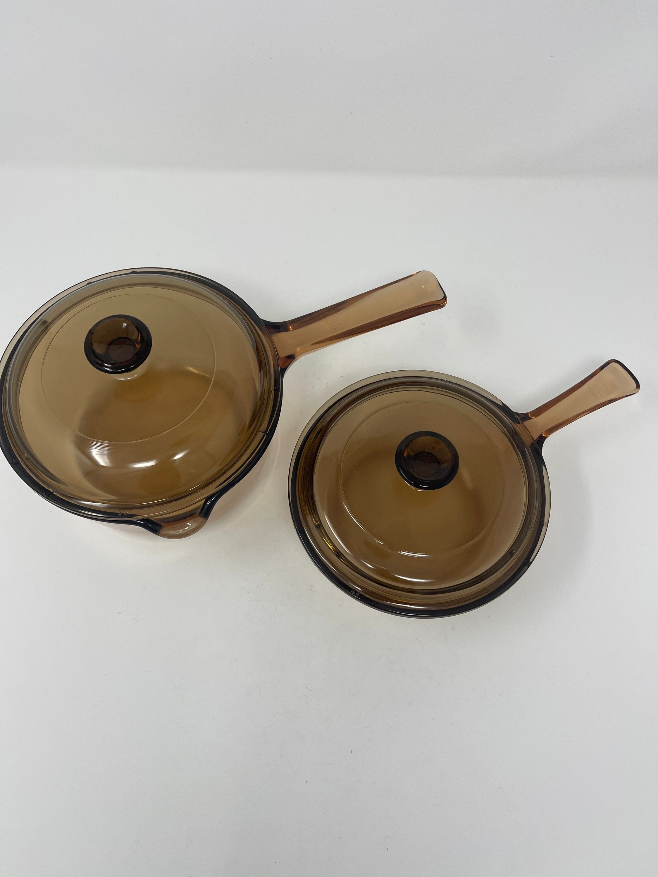 Vintage Pyrex Corning Vision Small Glass Sauce Pans With - Etsy