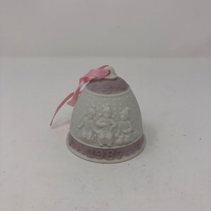 Vintage ceramic bell ornament, Lladro