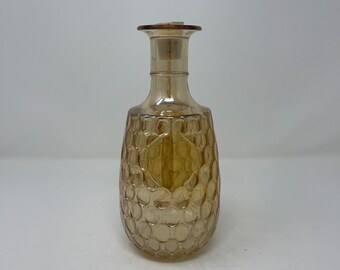 Vintage iridescent glass decanter / vintage bottle / vase