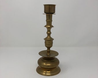 Vintage brass candlestick holder
