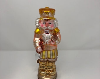 Glass decorative nutcracker / holiday statue