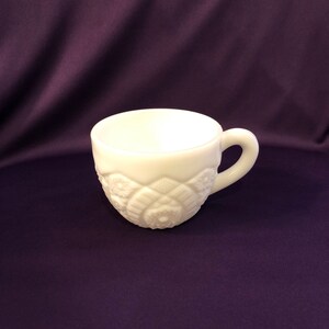 Vintage white milk glass punch cup