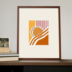 Mid-Century Modern Geometric Poster 16 Digital Print