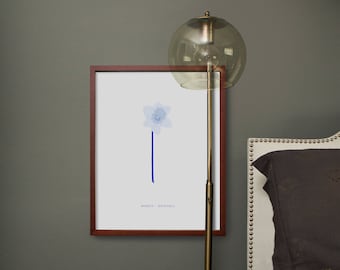 Maart geboorte maand bloem-Daffodil digitale print