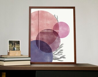 Mid-Century Moderne Rozemarijn Digitale Print