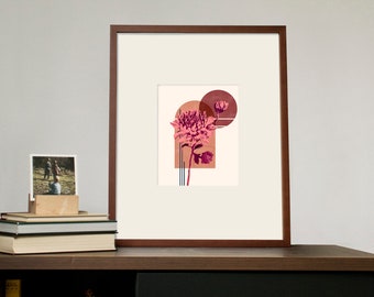 Mid-Century Moderne Chrysant Digitale Print