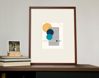 Mid-Century Moderne Geometrische Poster 7 Digitale Print