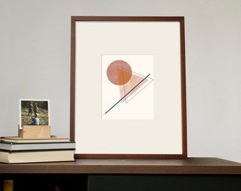 Mid-Century Moderne Geometrische Poster 3 Digitale Print