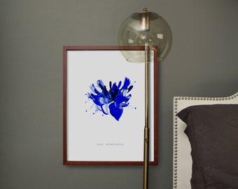 Juni geboorte maand bloem-kamperfoelie digitale print