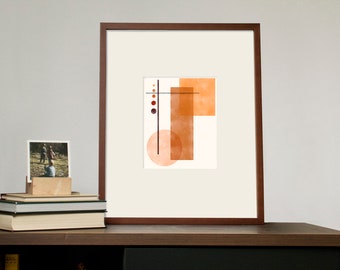 Mid-Century Moderne Geometrische Poster 4 Digitale Print