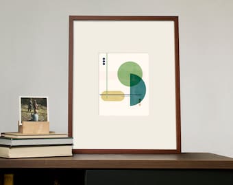 Mid-Century Moderne Geometrische Poster 8 Digitale Print