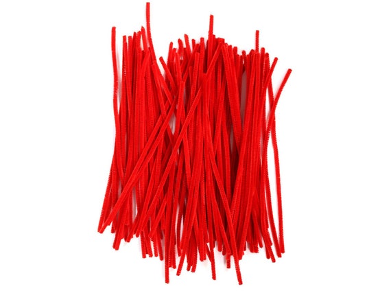 Pack of 100 Red Eid Arts & Craft Pipe Cleaners