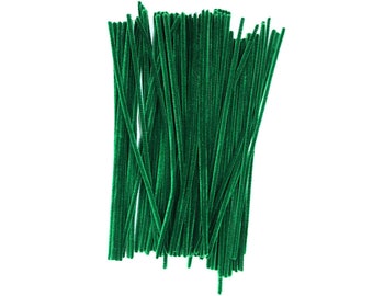 Pack of 100 White Eid Arts & Craft Pipe Cleaners 