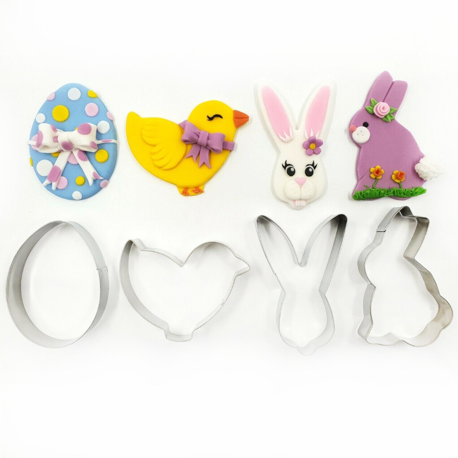 Easter Cookie Cutters  Set Of 4 Rabbit/Hen Bell Chick - Original Creations  By Bakers'tricks - Yahoo Shopping