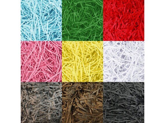 SHREDDED TISSUE PAPER HAMPER GIFT PACKAGING GREEN,RED,YELLOW,WHITE,BLUE,PINK
