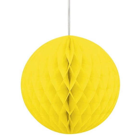 2 x Paper Hanging Honeycomb Balls Sphere Eid Party Decoration Various Colours