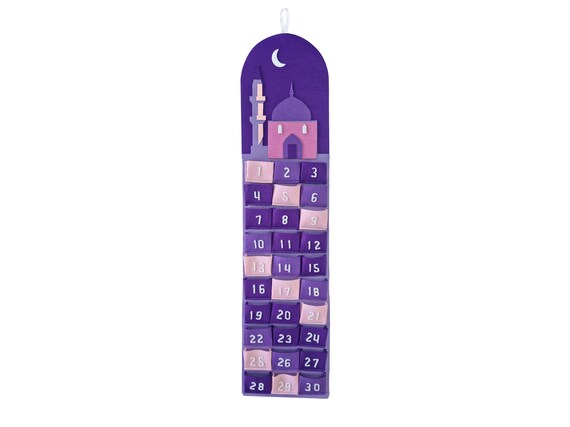 Ramadan Advent Calendar - Cloth Multicolour Patchwork Pocket
