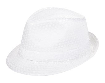 White Fedora Hat - Etsy UK