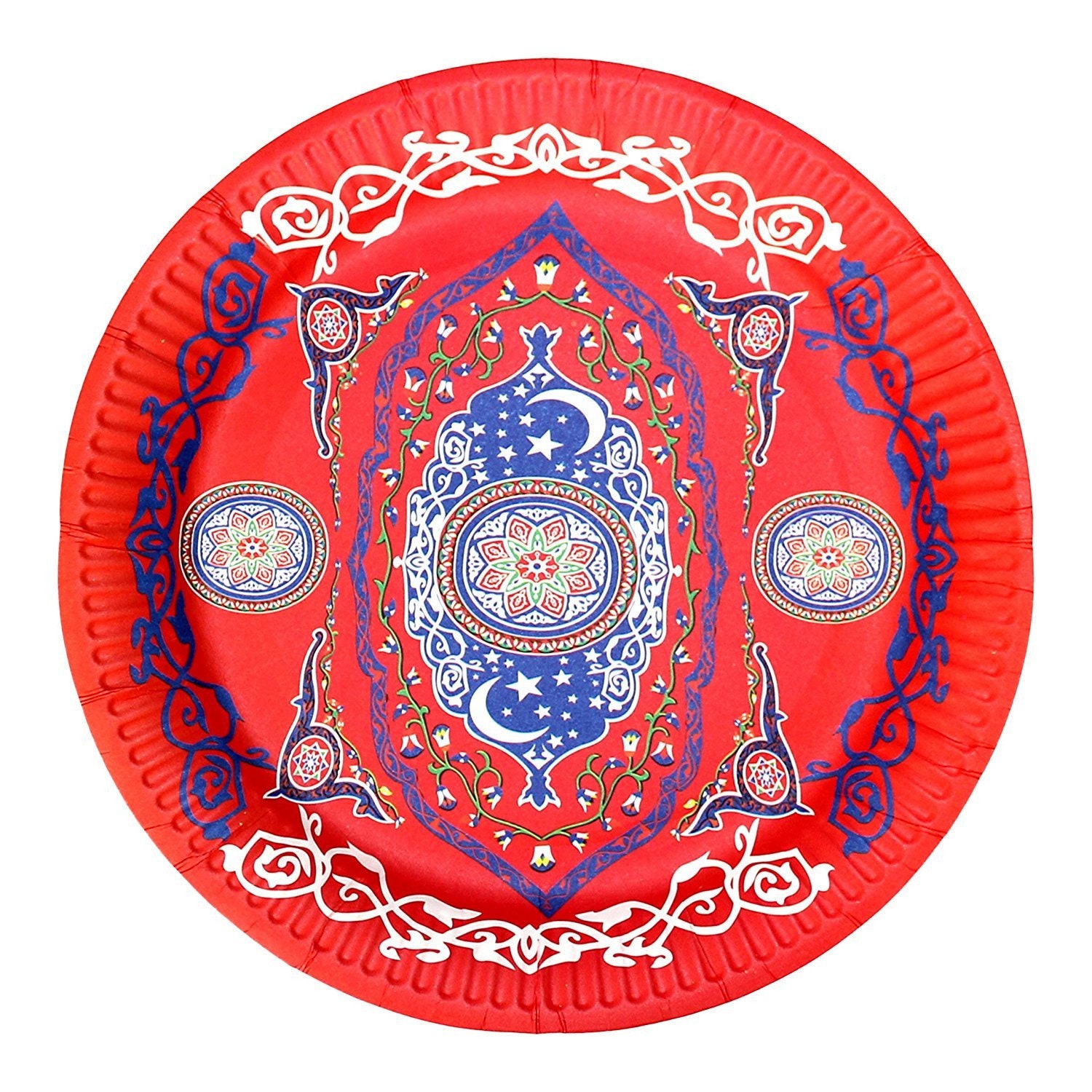 Red Ornate Floral Matching Eid Tableware Set Etsy