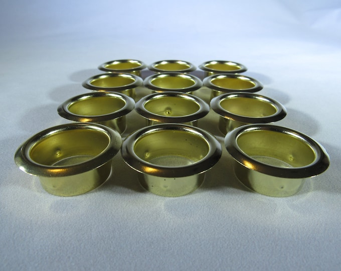 Candle Cup Inserts Grommets Brass or Nickel 12 Pieces Etsy