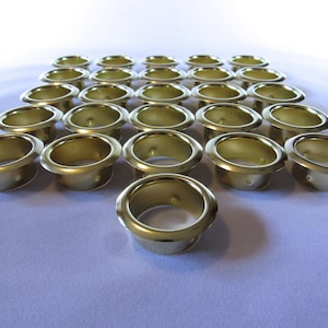 Candle Cup Inserts - Grommets – Brass or Nickel - 26 Pieces - 7/8 Inch Hole Size