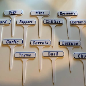 Herb & Vegetable Name Tags. Plant Tags. Tag. Patch Tag - Vegetable, Plant and Herb Label. Plant Tags, Garden Stakes with Name. 3D Printed.