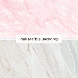 Pink Marble Backdrop, Flat Lay Photo Backdrop 34x22.5", Two-Sided Marble Background for Product Photography, Pink Marble Design Photo Props
